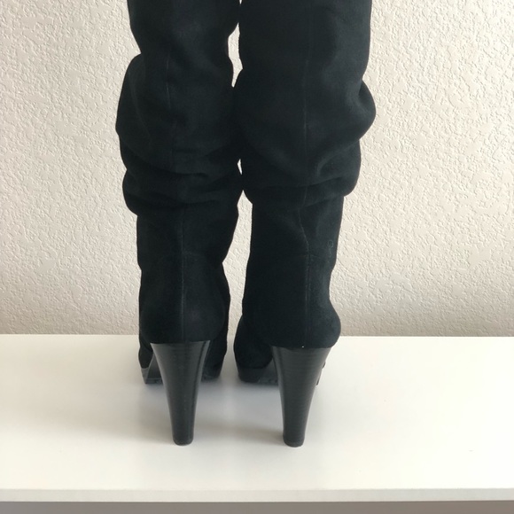 Charles David Black Suede Boots size 10 free shipping! - Picture 11 of 12